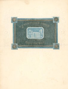 Pass Ticket for Westminster Abbey for the Coronation of King George IV, 17 July 1821 by English School