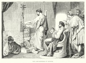 Paul and Barnabas at Antioch by English School