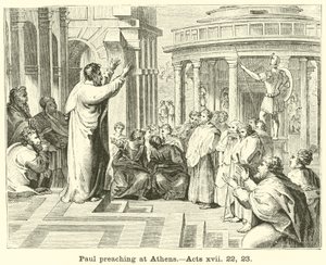 Paul preaching at Athens