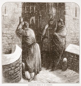 Penance of Henry IV of Germany, illustration from The History of Protestantism by James Aitken Wylie, 1878 by English School