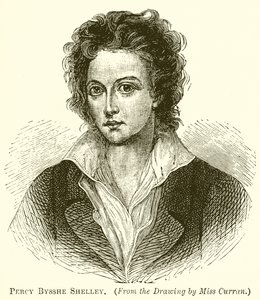 Percy Bysshe Shelley by English School