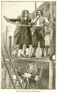 Peter the Great at Deptford by English School