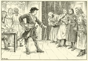 Peter the Great Makes Nobles Shave Their Beards by English School