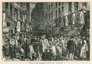 Petticoat Lane (Middlesex Street), London, 1870 by English School