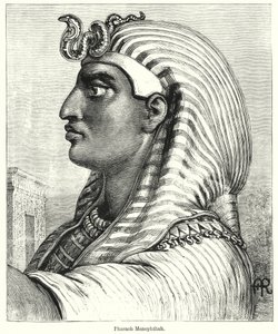 Pharaoh Menephthah by English School