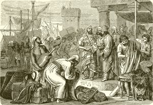Phoenician Merchants and Traders by English School