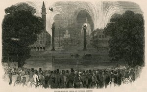 Picture model of Venice at Vauxhall Gardens, London