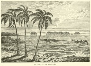 Pile village of Maracaibo by English School