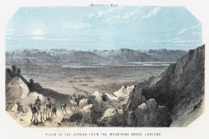 Plain of the Jordan from the Mountains above Jericho by English School