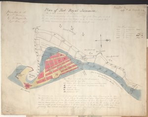 Plan Of Port Royal Jamaica, As It Stood Previous To The Earthquake by English School