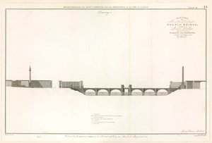Plan for London Bridge Capable of Letting Ships Through by English School