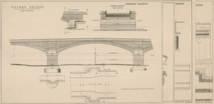 Plan of Putney Bridge by English School