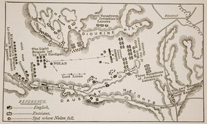 Plan of the Charge of the Light Brigade at Balaclava, October 25th, 1854 by English School