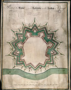 Plan of the Citadel of Calcutta and Fort William, the East India Company