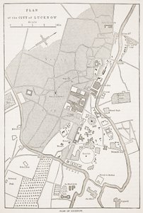 Plan of the City of Lucknow, from Cassell