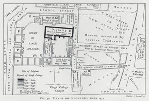 Plan of the Schools, about 1575 by English School