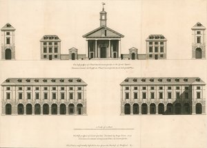 Plan of the east prospect of St Paul