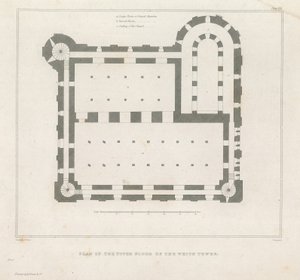 Plan of the Upper Floor of the White Tower by English School