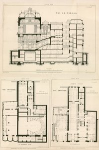 Plans of The Criterion Theatre by English School