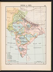 Plate from Historical Atlas of India