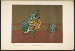 Plate II, from Studies in Design. [60 Coloured Plates.] by English School