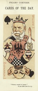 Playing Card with William I and Otto von Bismarck by English School