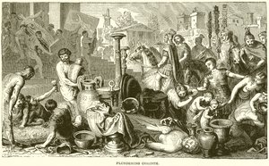 Plundering Corinth by English School