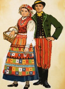 Polish costume by English School