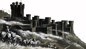 Pontefract Castle in the West Ridings, Yorkshire