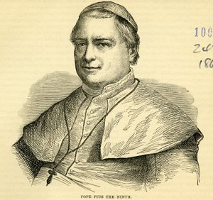 Pope Pius IX (engraving) by English School