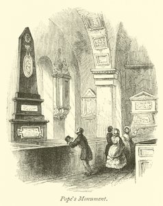 Popes Monument by English School