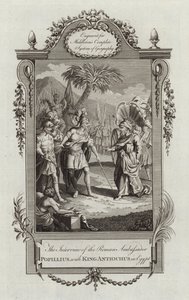 Popillius with King Antiochus by English School
