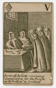 Popish Plot Playing Card by English School