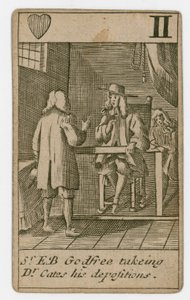 Popish Plot Playing Card by English School