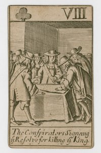 Popish Plot playing card by English School