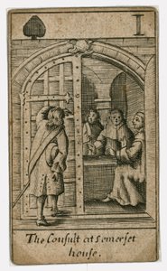 Popish Plot playing card by English School