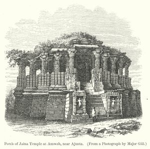 Porch of Jaina Temple at Amwah, near Ajunta