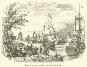 Port of Rochelle, 1650 by English School