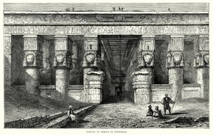 Portico of Temple of Denderah by English School