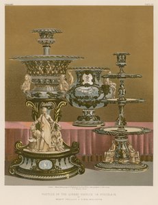 Portion of The Queens Service in Porcelain by Messrs Phillips and Binns, Worcester