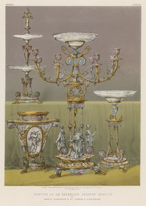 Portion of an Enamelled Dessert Service