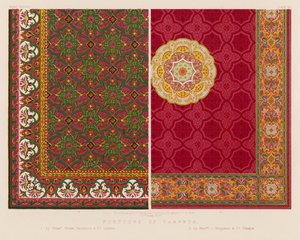 Portions of Carpets by English School