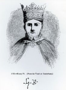 Portrait and Signature of Henry IV (1366-1413) by English School