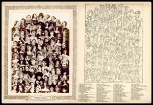 Portrait Montage, c. 1910: Eminent Women, Literary and Historical by English School