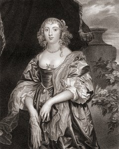 Portrait of Anne Carre, Countess of Bedford (1620-84), from Lodges British Portraits, 1823 by English School