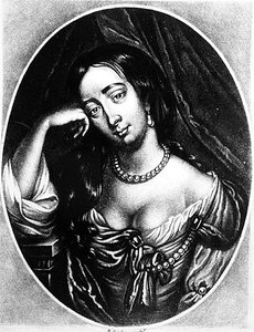 Portrait of Barbara Villiers, Duchess of Cleveland (1641-1709) (mezzotint)