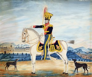 Portrait of Captain William Manfull in Full Military Dress, 1822 by English School