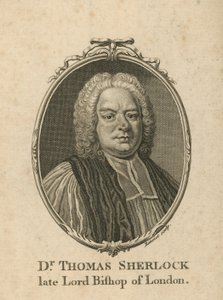 Portrait of Dr Thomas Sherlock by English School