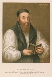 Portrait of Edmund Grindal