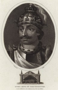 Portrait of Euric, King of the Visigoths by English School